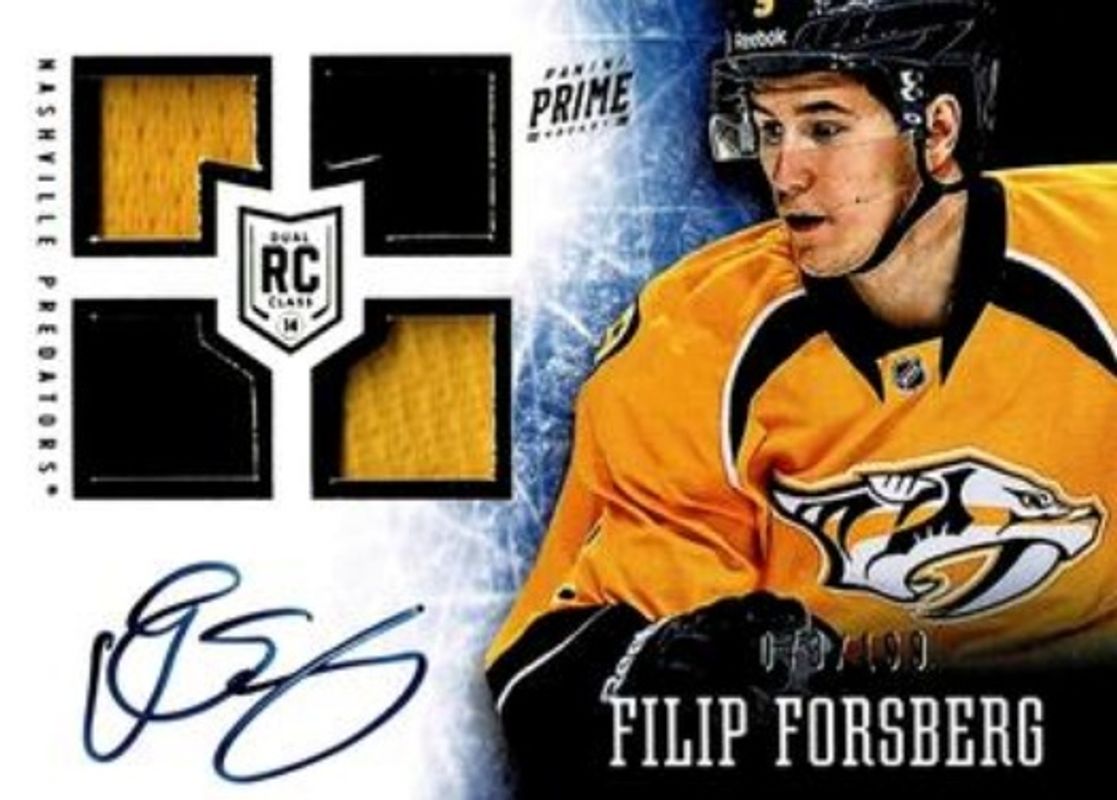 Filip Forsberg 2013 Prime #132 Base /199 Rookie RAW