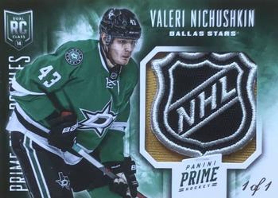 Valeri Nichushkin 2013 Prime #RK-VN Prime Time Rookies Jerseys Shield /1 RAW