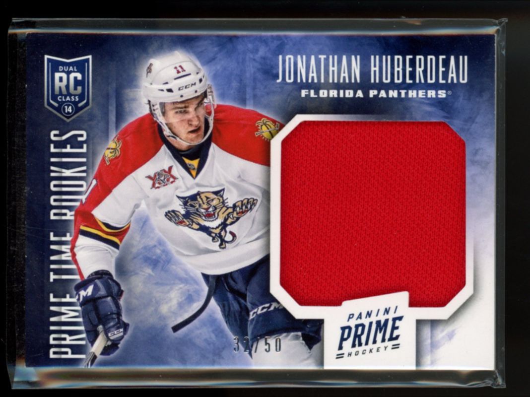 Jonathan Huberdeau 2013 Prime #RK-JH Prime Time Rookies Jerseys /50 RAW