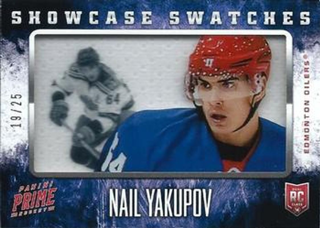 Nail Yakupov 2013 Prime #13 Showcase Swatches /25 Rookie RAW