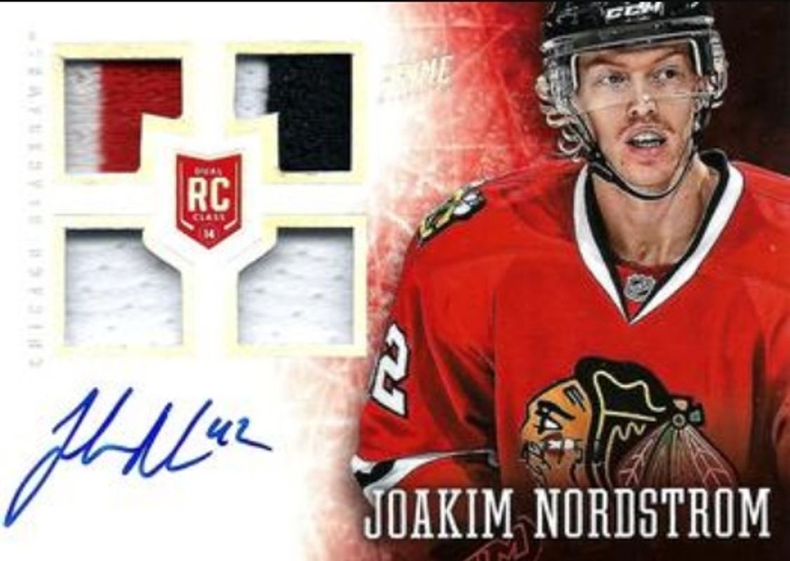 Joakim Nordstrom 2013 Prime #173 Holo Silver /50 Rookie RAW