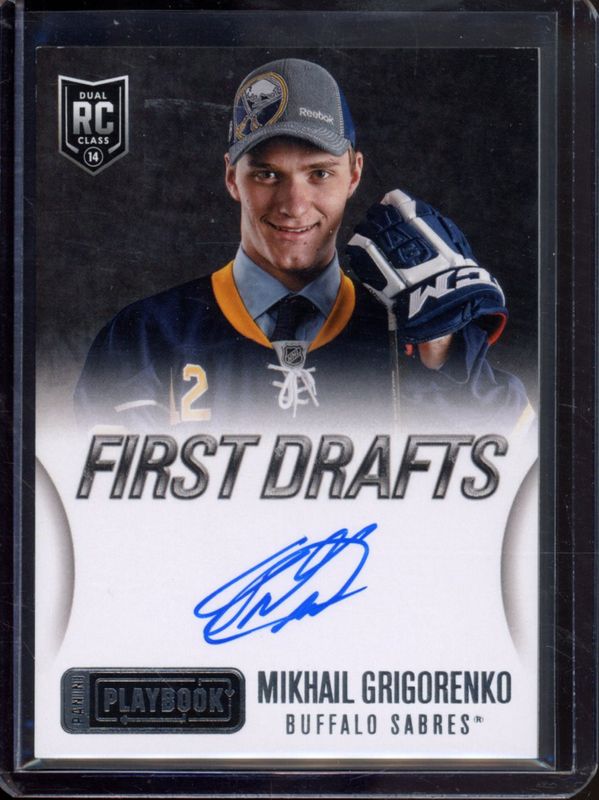 Mikhail Grigorenko 2013 Prime #FD-MIK 2013 Panini Playbook Update: First Drafts Signatures Rookie RAW