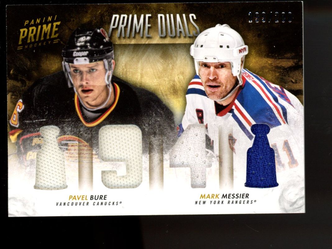 Mark Messier / Pavel Bure 2013 Prime #D-BM Prime Duals /200 RAW
