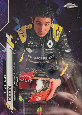 Esteban Ocon 2020 Topps Chrome Formula 1 #10 Purple
