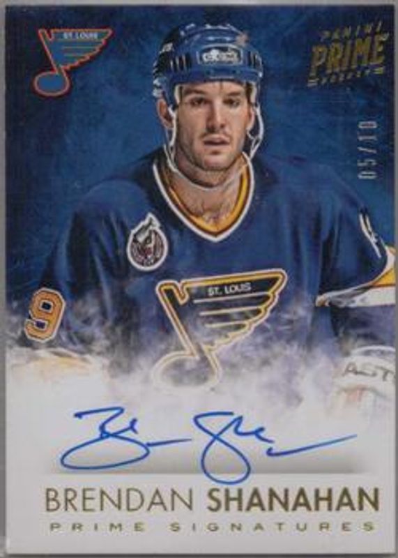 Brendan Shanahan 2013 Prime #S-BS Prime Signatures - Gold /25 RAW
