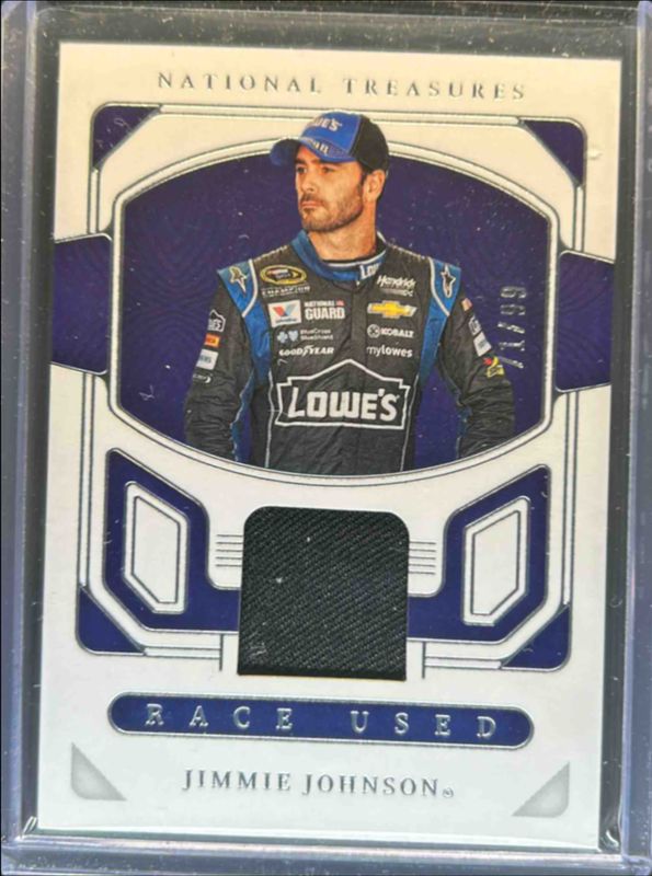 Jimmie Johnson 2023 National Treasures NASCAR #RU-JJN Race Used Firesuits /99 RAW