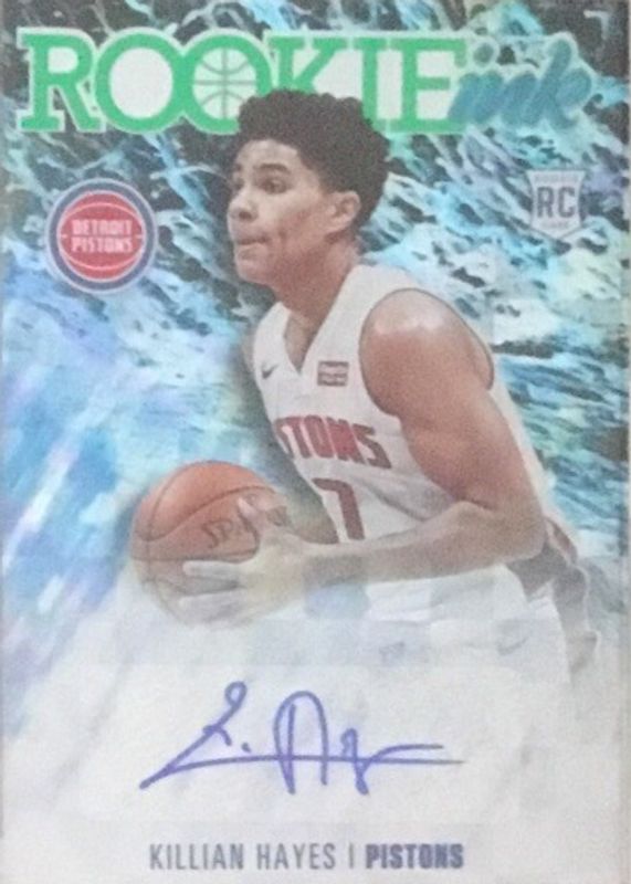 2020 Hoops #RI-KHY Rookie Ink - Green