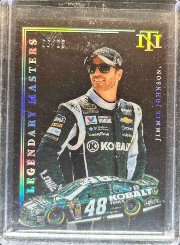 Jimmie Johnson 2023 National Treasures NASCAR #LM1 Legendary Masters /25 RAW