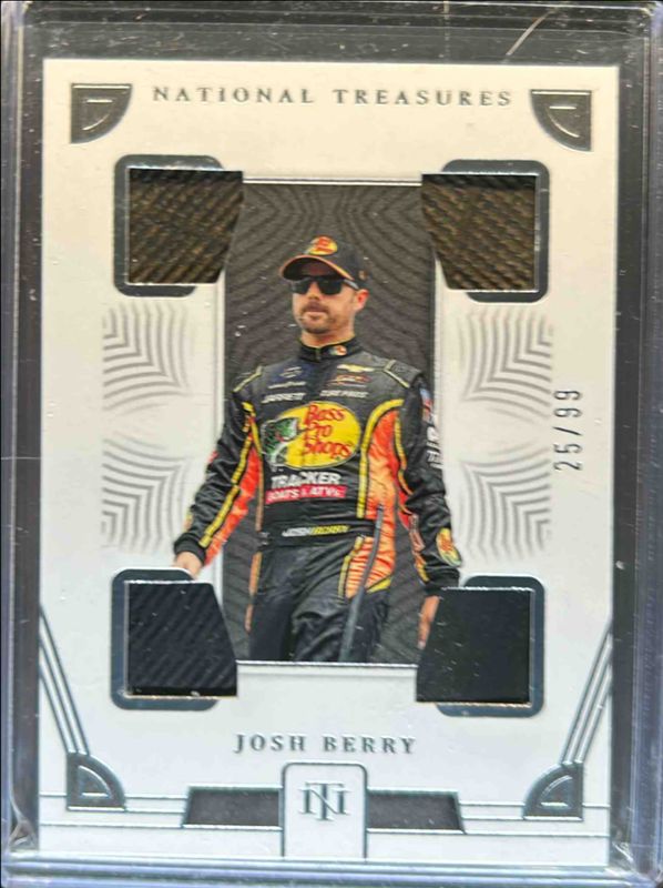Josh Berry 2023 National Treasures NASCAR #QRU-JBE Quad Race Used Tires /99 RAW