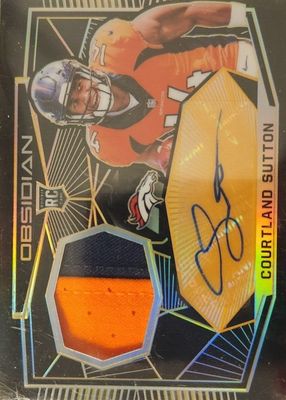 2018 Obsidian #RJ-CS Rookie Jersey Autographs - Electric Etch Orange /50
