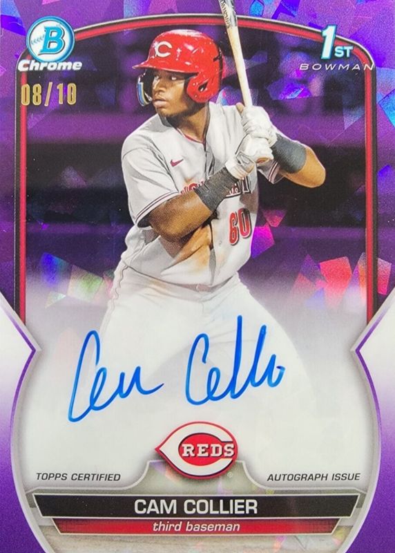 2023 Bowman Sapphire Edition #BSPA-CC Chrome Prospect Auto - Purple /10 (1st)
