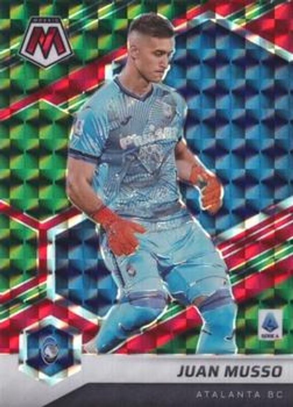 Juan Musso 2021 Mosaic Serie A #4 Choice Red & Green RAW