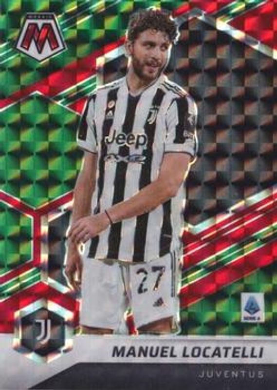 Manuel Locatelli 2021 Mosaic Serie A #176 Choice Red & Green RAW