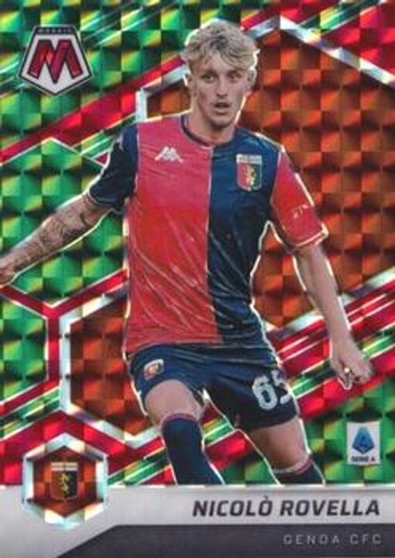 Nicolo Rovella 2021 Mosaic Serie A #98 Choice Red & Green RAW