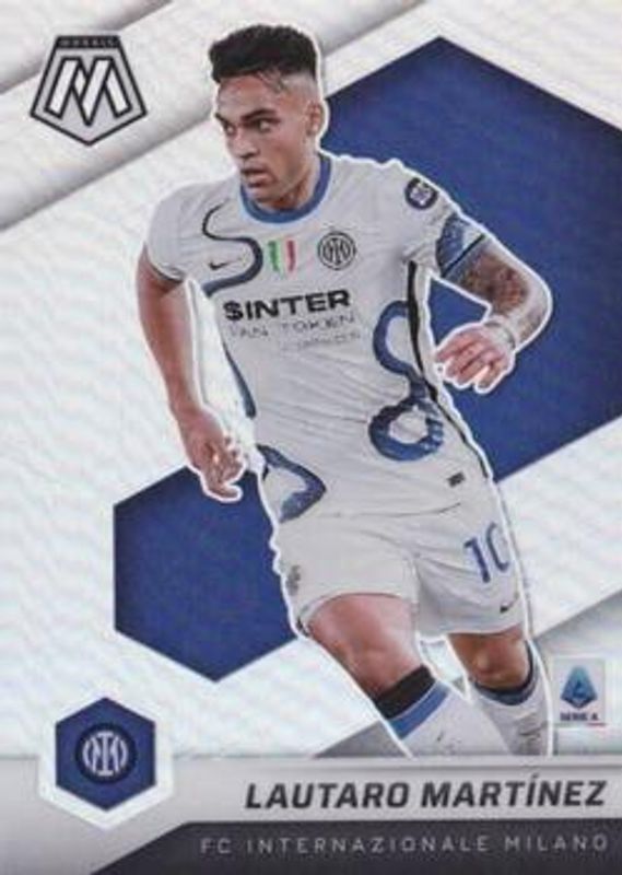 Lautaro Martinez 2021 Mosaic Serie A #136 Silver RAW