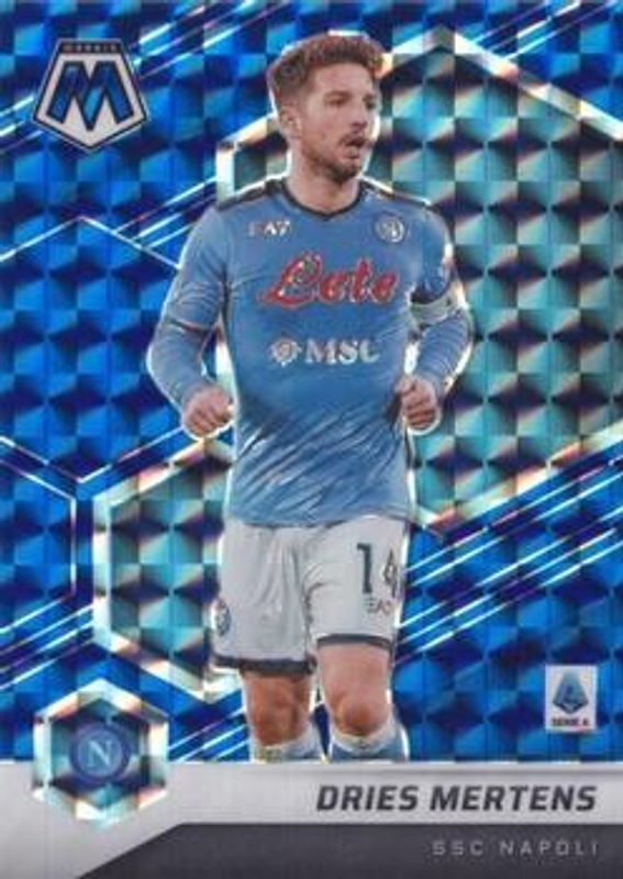 Dries Mertens 2021 Mosaic Serie A #32 Blue /99 RAW