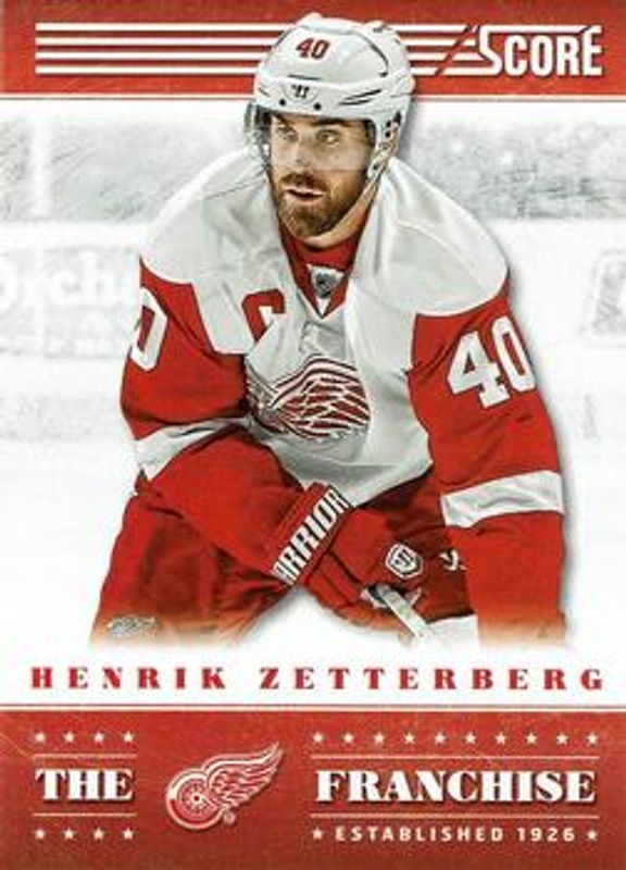 Henrik Zetterberg 2013 Score #TF-10 The Franchise RAW
