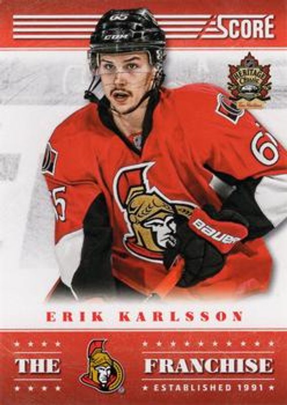 Erik Karlsson 2013 Score #TF-20 The Franchise RAW