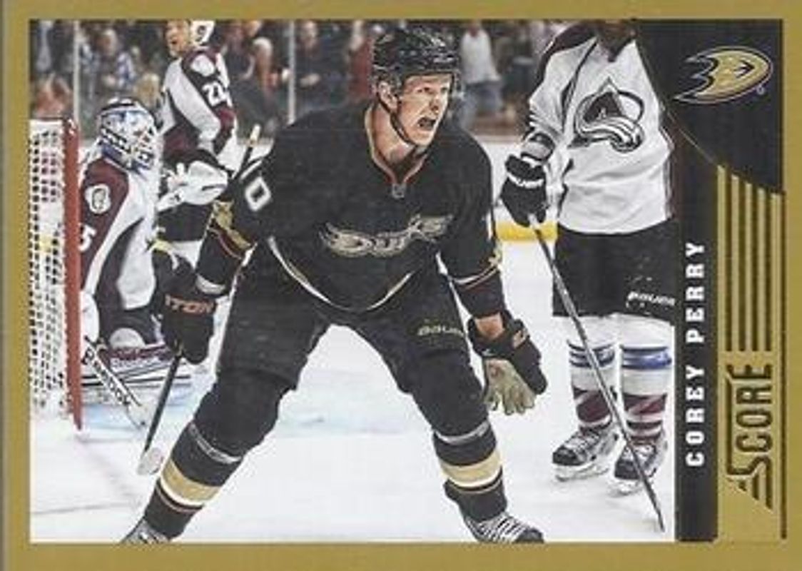 Corey Perry 2013 Score #4 Gold RAW