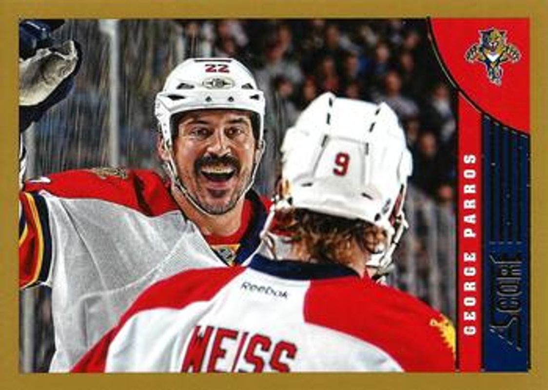 George Parros 2013 Score #210 Gold RAW