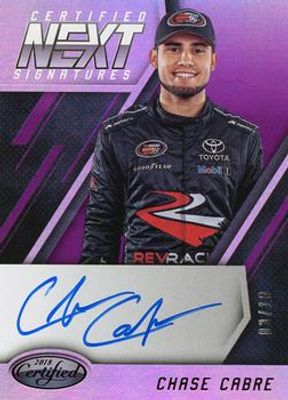 2018 Certified NASCAR #NEXT-CC Certified Next Signatures - Purple /10