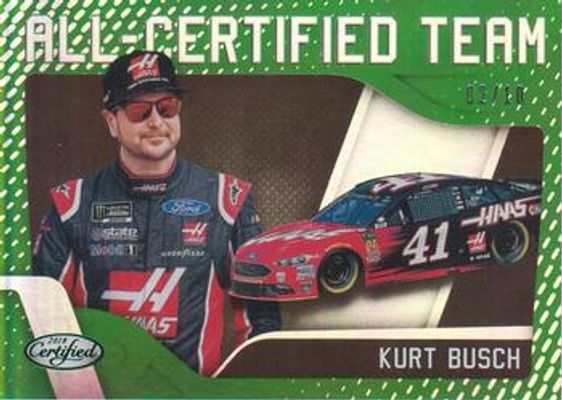 2018 Certified NASCAR #ACT20 All Certified Team - Green /10