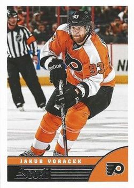 Jakub Voracek 2013 Score #374 Red Back RAW