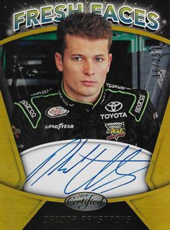 2018 Certified NASCAR #FFS-DA Fresh Faces Signatures - Gold /15