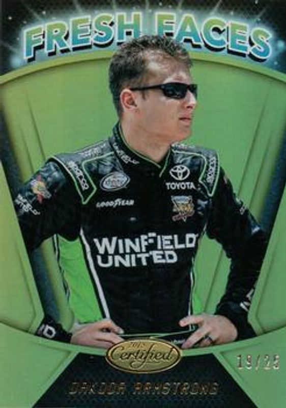 2018 Certified NASCAR #FF12 Fresh Faces - Mirror Gold /25