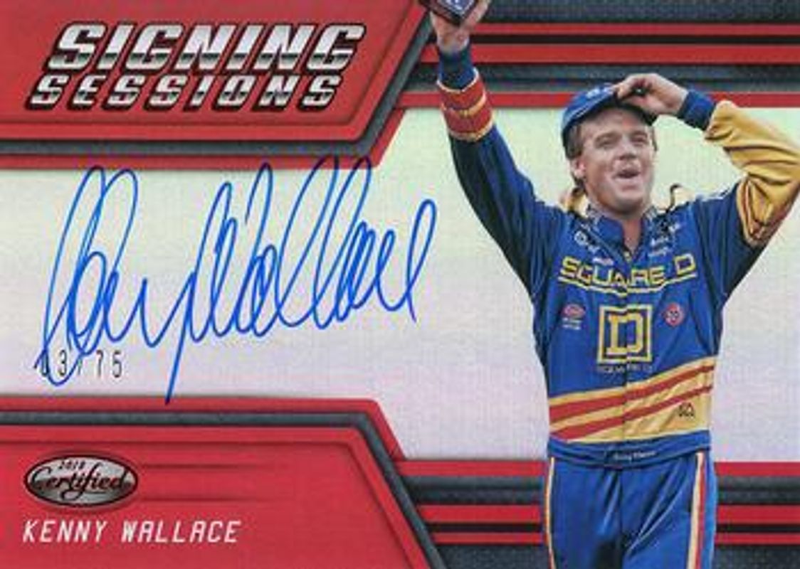 2018 Certified NASCAR #SS-KW Signing Sessions - Red /25
