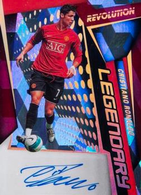 Cristiano Ronaldo 2020 Revolution Premier League #LA-CR7 Legendary Autographs Cubic /50 RAW