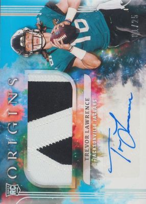 2021 Origins #151 Rookie Jumbo Jersey Autographs - Turquoise /25
