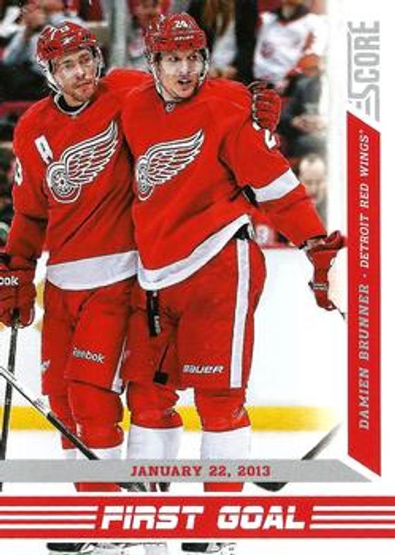 Damien Brunner 2013 Score #FG-8 First Goal Rookie RAW