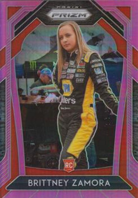 Brittney Zamora 2020 Prizm NASCAR #59 Pink /50 Rookie RAW