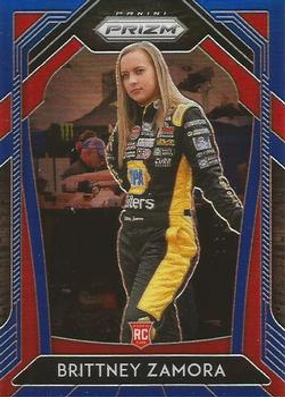 Brittney Zamora 2020 Prizm NASCAR #59 Blue Rookie RAW