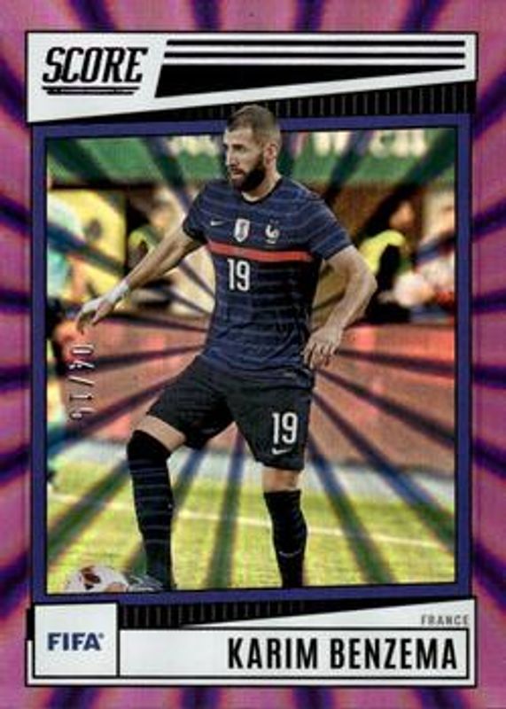 2022 Score FIFA #75 Purple Laser /15