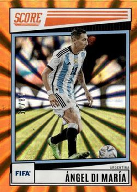 Angel Di Maria 2022 Score FIFA #10 Orange Laser /35 RAW