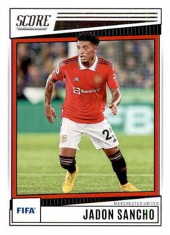 Jadon Sancho 2022 Score FIFA #190 Base RAW