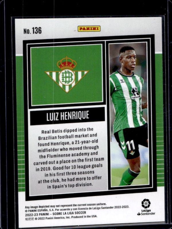 2022 Score LaLiga Santander #136 Laser Orange /35