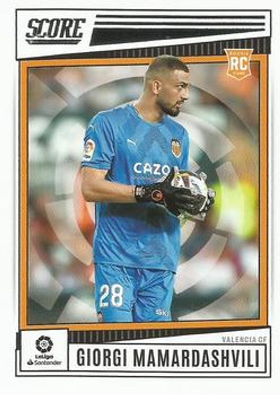 Giorgi Mamardashvili 2022 Score LaLiga Santander #182 Base RAW