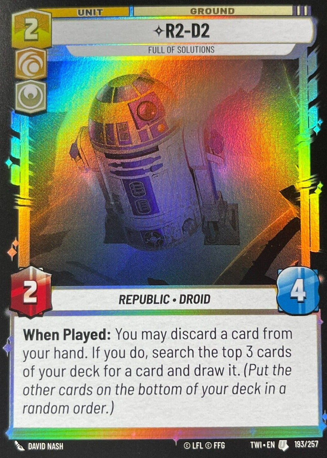 R2-D2 2024 Twilight of the Republic #193 Foil Price Guide - Sports Card ...