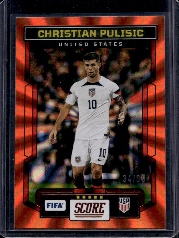 Christian Pulisic 2023 Score FIFA #168 Orange Laser /35 Price