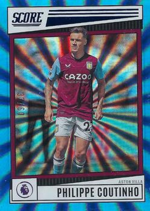 2022 Score Premier League #29 Blue Laser /60