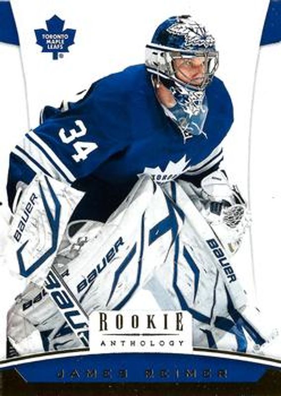 James Reimer 2012 Panini Rookie Anthology #72 Base /699 RAW