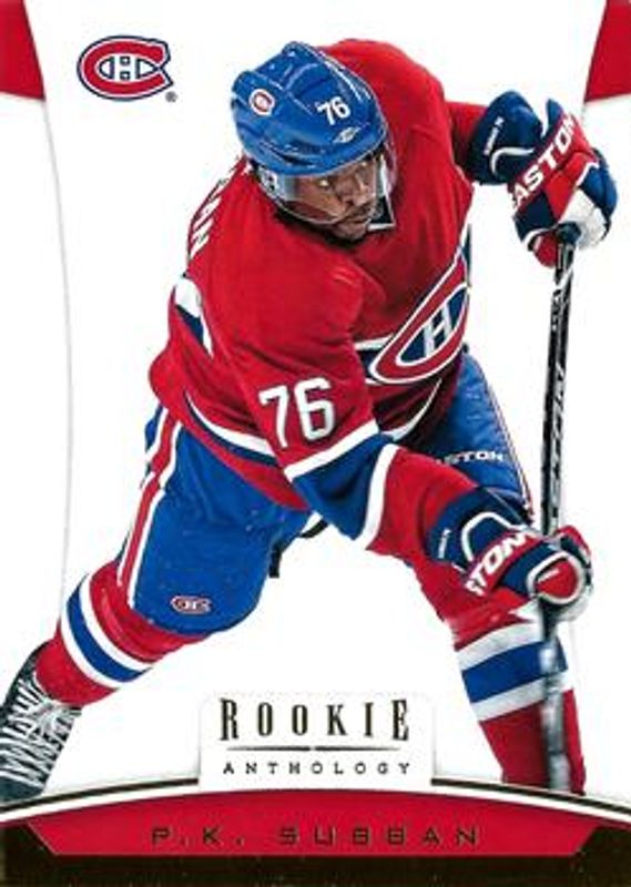 PK Subban 2012 Panini Rookie Anthology #86 Base /699 RAW