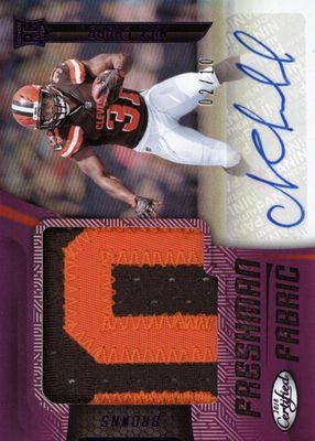2018 Certified #217 Freshman Fabric Signatures - Purple Etch /10