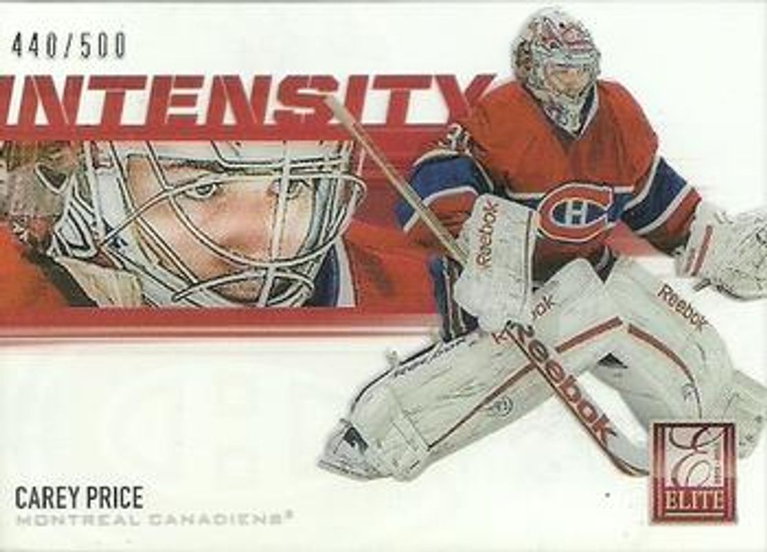 Carey Price 2012 Panini Rookie Anthology #I-23 Elite Intensity /500 RAW