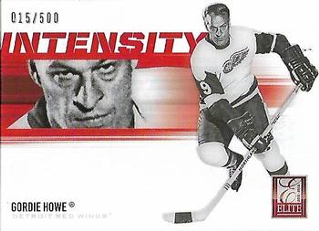 Gordie Howe 2012 Panini Rookie Anthology #I-15 Elite Intensity /500 RAW
