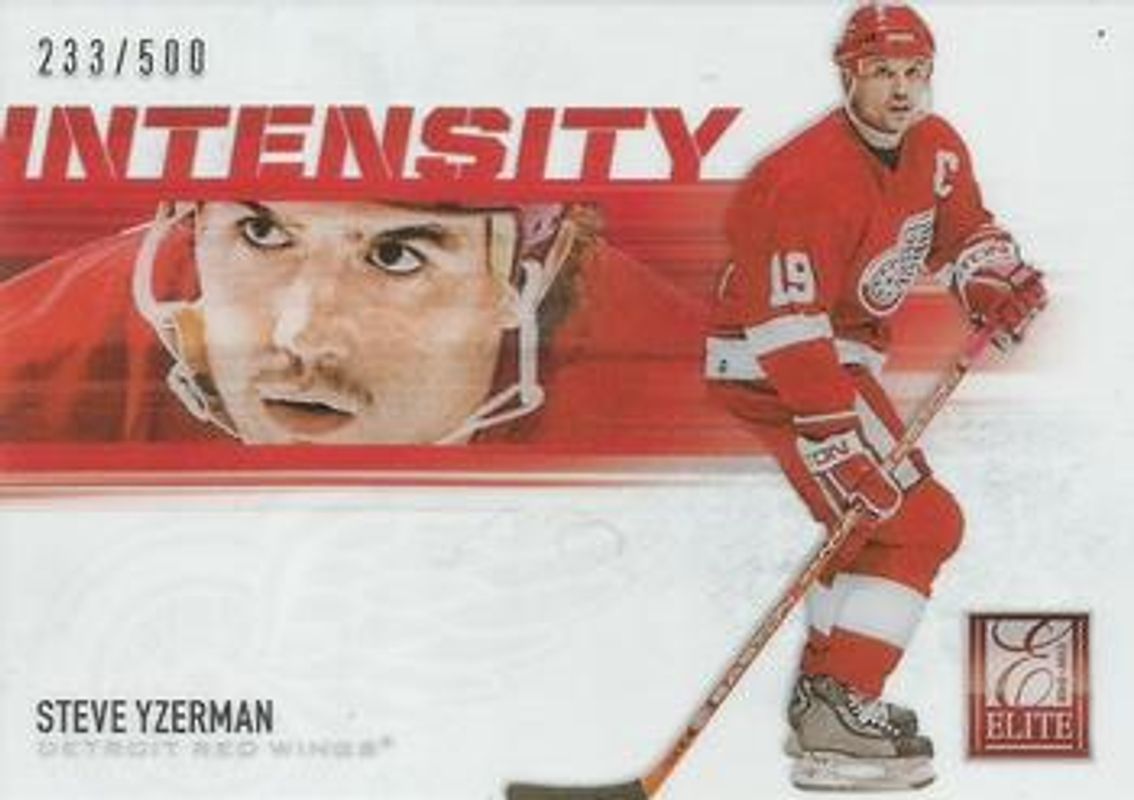 Steve Yzerman 2012 Panini Rookie Anthology #I-27 Elite Intensity /500 RAW
