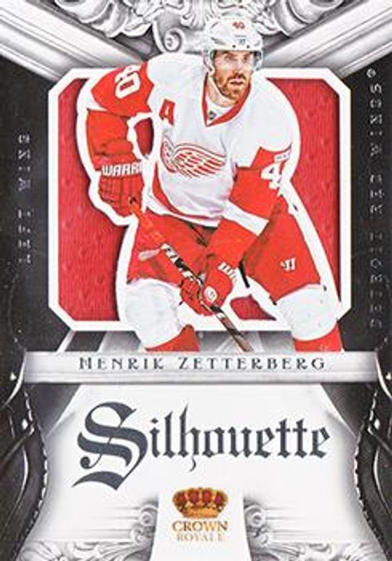 Henrik Zetterberg 2012 Panini Rookie Anthology #7 Crown Royale Silhouette RAW